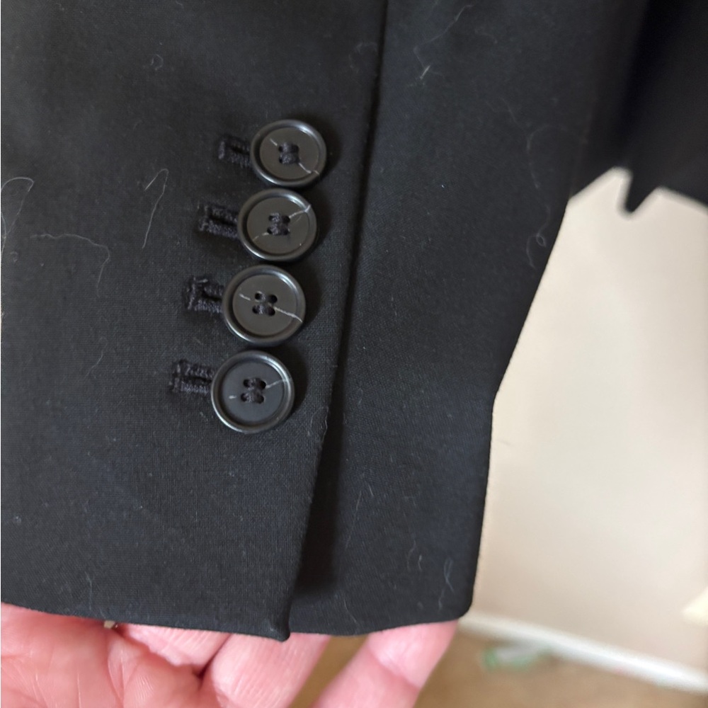 Ann Taylor 16T NWT Classic Black Lined Suit Blazer or Coat Work Basic Neutral - Picture 4 of 7